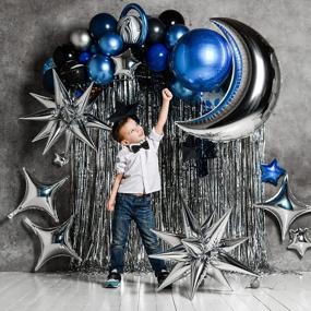 img 3 attached to MIAHART 50 Pcs Silver Starburst Cone Mylar Balloons 26 Inch Silver Foil Star Balloons Metallic Large Silver Point Star Balloons For Birthday Wedding Christmas Baby Shower Party Supplies
