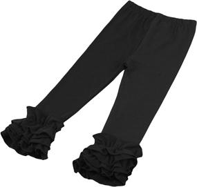 img 2 attached to Stylish Boutique Leggings Trousers: Girls' Activewear Playwear Collection