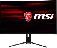 msi optix mag322cqr 2560x1440 lcd: high dynamic range, adaptive sync, 165hz – non glare, curved display logo