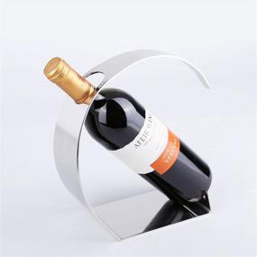 img 4 attached to Creative European Stainless Steel Wine Shelf - CdyBox Household Bottle Rack