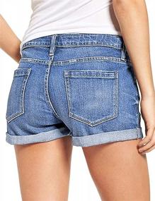 img 2 attached to Onlypuff Denim Shorts Hot Shorts For Women Casual Summer Mid Waisted Shorts With Pockets