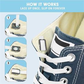img 1 attached to Elastic Shoelaces System: Xpand No-Tie Laces - Fits Adults And Kids Shoes Of Any Size