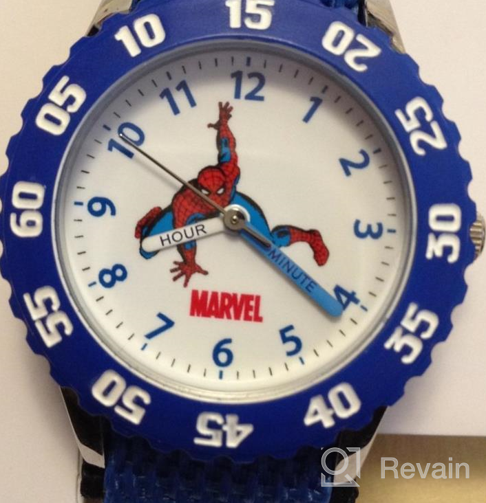 img 1 attached to Marvel Kids' Spider-Man Time Teacher Watch: Stainless Steel W000103 for Easy Learning review by Dave Tapia