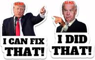 🤣 104 pcs i did that biden stickers: humorous joe biden & donald trump decals for cars, motorcycles, helmets, laptops, and windows logo