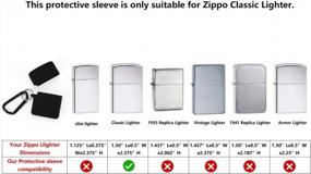 img 1 attached to Protect Your Zippo Lighter With Fironst Silicone Case + Carabiner - Anti-Lost Skin Sleeve For Extra Protection (Black)