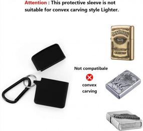 img 2 attached to Protect Your Zippo Lighter With Fironst Silicone Case + Carabiner - Anti-Lost Skin Sleeve For Extra Protection (Black)