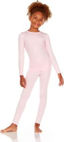 img 4 attached to 🔥 Stay Cozy and Warm with Thermajane Girls' Thermal Underwear Fleece Clothing for Active Girls