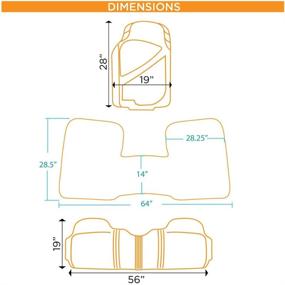 img 3 attached to 🚚 Motor Trend FlexTough Rubber Floor Mats & Liners Mega Truck/SUV Combo: Heavy Duty, Odorless, and Black