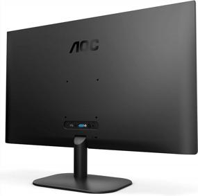 img 2 attached to 🖥️ AOC 27" Monitor: IPS, 1920X1080, Tilt Adjustment, Blue Light Filter, Flicker-Free, Wall Mountable, HDMI - 3-Sided Frameless Design