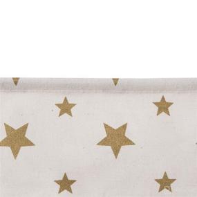 img 1 attached to 🌟 SHINYTIME Canvas Kids Storage Basket - 17x13x10 inches Toy Bins with Star Design - Perfect Laundry Storage Solution for Kids Toy Organization in Pets Room or Closet