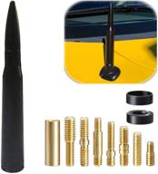 🚗 high-performance 5.5" bullet stubby antenna: perfect replacement aerial for trucks, suvs, and cars logo