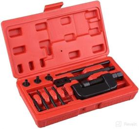 img 4 attached to 🔧 13Pcs Universal Chain Breaker and Rivet Tool Set for Bike, Motorcycle, ATV, and Dirt-Bike Repair: Includes Carry Case