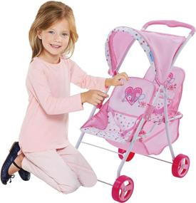 img 3 attached to Hauck Love Heart Twin Doll Toy Stroller - Perfect Playmate For Your Little One'S Imaginative Journey