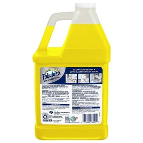 img 3 attached to 🍋 FABULOSO Professional All Purpose Cleaner & Degreaser, Lemon, Concentrated Formula: Effective Bathroom, Toilet, and Floor Cleaner for Commercial Use - 4 Gallons Total (128oz, Case of 4)