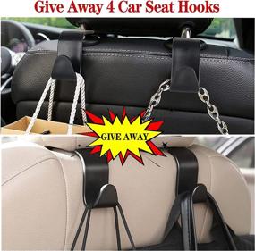 img 2 attached to 🚚 Versatile 4 Pocket Cargo Net for Pickup Truck Bed or SUV - 47" X 15" to 78" X 20" - Includes Bonus Car Seat Headrest Hooks, Carabiners, Straps & Storage Bag