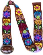 🌸 handmade colorful embroidered flowers women's accessories - belts by raymis логотип