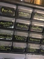 img 1 attached to Reusable Chalkboard Stickers For Jars, Containers, And Canisters - Pack Of 180 Premium Pantry And Storage Labels With 2 Erasable Chalk Markers (White/Yellow) review by Renee Sagdalen