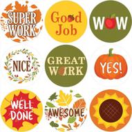 fall-themed teacher reward stickers - reward and motivate kids with 1,080 stickers logo