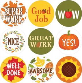 img 4 attached to Fall-Themed Teacher Reward Stickers - Reward And Motivate Kids With 1,080 Stickers