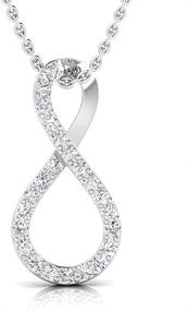 img 3 attached to Certified Natural Diamond Sterling Infinity