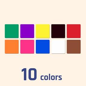 img 3 attached to Pack Of 1200 Color-Coded Square Sticker Labels In 10 Vibrant Colors