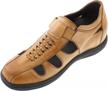 get 3 inches taller with calto men's invisible height increasing elevator sandals in brown leather - lightweight slip-on style g13075 logo