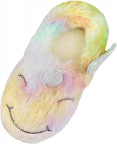 img 3 attached to Girls/Kids Cute Unicorn Slippers: Warm Plush Fleece House Shoes With Slip-On Comfort