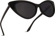 поляризованные солнцезащитные очки cateye с защитой от ультрафиолетовых лучей ретро винтажная оправа уличная мода оттенки shadyveu логотип