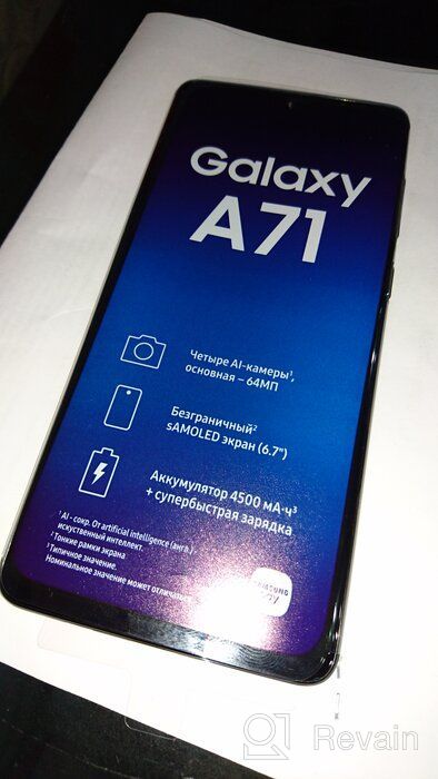 img 2 attached to 💫 Renewed Samsung Galaxy A71 5G Fully Unlocked (128GB, Prism Cube Black) review by Hiral Kumar ᠌