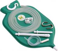 powerful colon cleansing enema kit with silicone hose and open top (2 quart, green) logo