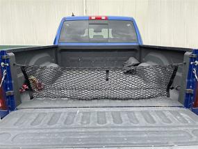 img 3 attached to Premium Trunk Cargo Net for Jeep Gladiator Sport with Spray-On Bed Liner 2020-2022 - Truck Bed Envelope Style Organizer - Vehicle Carrier for Jeep Gladiator Sport