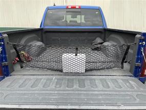 img 4 attached to Premium Trunk Cargo Net for Jeep Gladiator Sport with Spray-On Bed Liner 2020-2022 - Truck Bed Envelope Style Organizer - Vehicle Carrier for Jeep Gladiator Sport