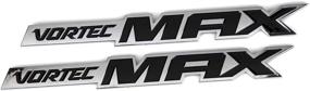img 1 attached to 1Pcs VortecMax Door Emblem Nameplates 3D Logo For Chevrolet Silverado Sierra