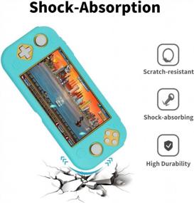 img 2 attached to 2 Pack Soft Silicone Shock Proof Protective Cover With Ergonomic Grip Design For Nintendo Switch Lite 2019 - Fironst Case