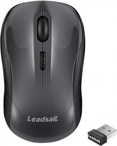 img 4 attached to LeadsaiL Wireless Mouse Silent 2.4G USB Computer Mouse Compact Optical Cordless Mouse Mini Quiet Wireless Mice, Noiseless, 4 Buttons, 3 Adjustable DPI Mobile Mouse For PC/Laptop/ Windows/Mac/Linux