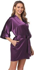 img 2 attached to Bund Womens Colour Kimono Oblique Women's Clothing ~ Lingerie, Sleep & Lounge