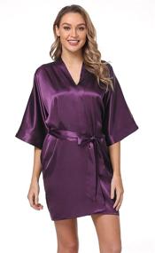 img 3 attached to Bund Womens Colour Kimono Oblique Women's Clothing ~ Lingerie, Sleep & Lounge