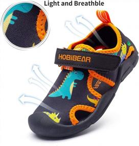 img 3 attached to Quick-Dry Closed-Toe Water Shoes For Boys & Girls - Ideal For Aquatic Sports - Toddlers & Kids Size - HOBIBEAR