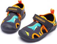 quick-dry closed-toe water shoes for boys & girls - ideal for aquatic sports - toddlers & kids size - hobibear logo
