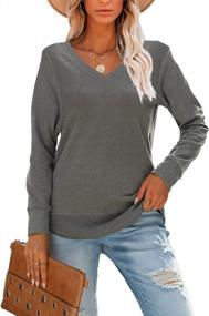 img 4 attached to Women'S Fall Fashion: Long Sleeve Tunics, V Neck Blouses & Loose Fitting Tees!