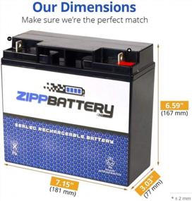 img 2 attached to Zipp Battery Rechargeable 12V 17AH 204W Sealed Lead Acid (SLA) Battery - T3 Terminals