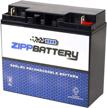 zipp battery rechargeable 12v 17ah 204w sealed lead acid (sla) battery - t3 terminals logo