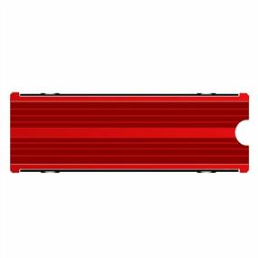 img 3 attached to Red M.2 Heatsink Cooler 2280 SSD Double-Sided Heat Sink With Thermal Silicone Pad For PS5/PC PCIE NVME M2 SSD