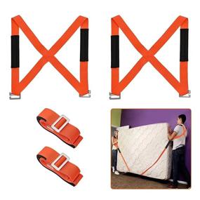 img 4 attached to 🏋️ Efficient 2-Person Moving Straps for Lifting Heavy Objects up to 800lbs: Shoulder Dolly for Appliances, Mattresses, Blankets, and More