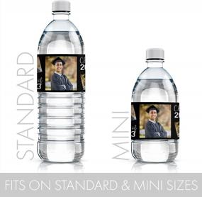 img 2 attached to Graduation Custom Photo Image Water Bottle Labels - Class Of 2023 Waterproof Wrappers - 24 Stickers