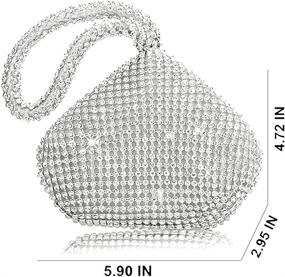 img 1 attached to 👜 Vistatroy Evening Rhinestone Triangle Women's Handbags & Wallets - Clutch & Evening Bags