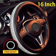 💎 16-дюймовая рулевая накладка для грузовика для женщин с блеском и бонусным аксессуаром - блестящим кольцом логотип