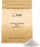 titanium dioxide tio2 (1 lb.): 🌱 eco-friendly packaging, naturally occurring mineral, ph neutral logo