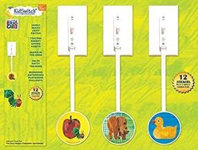 img 3 attached to KidSwitch Light Switch Extender 3 Pack - Eric Carle Edition - The Very Hungry Caterpillar & Friends - Official Licensed!