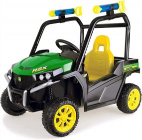 img 4 attached to Get Your Kids Riding In Style With John Deere'S Rechargeable Gator With Detachable Water Squirter
